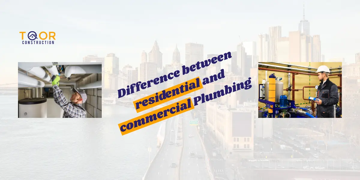 difference between residential & commercial Plumbing
