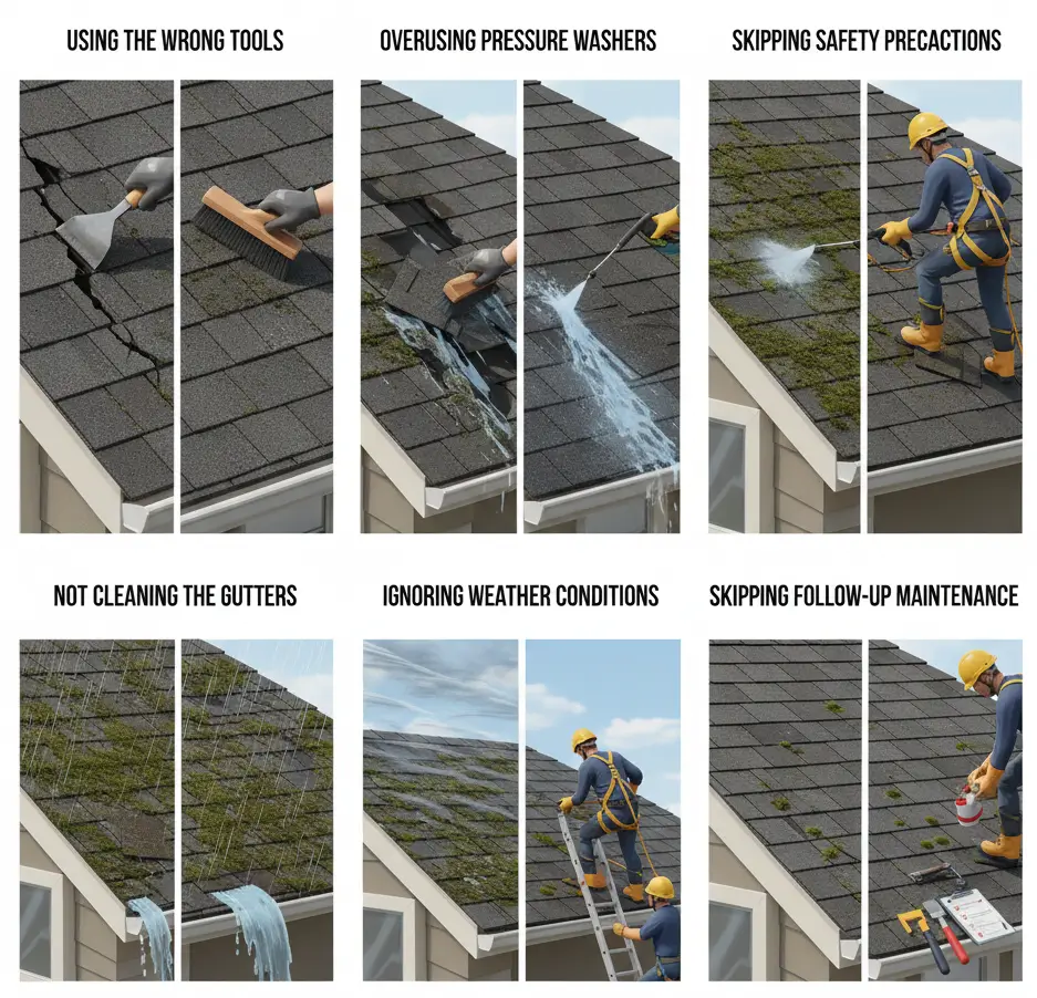 Common Mistakes to Avoid When Removing Roof Moss