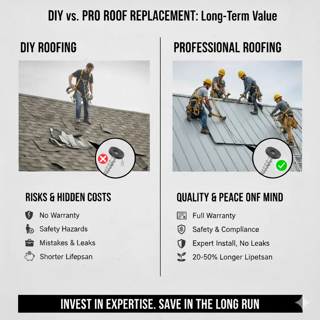 DIY vs Professional roofing services