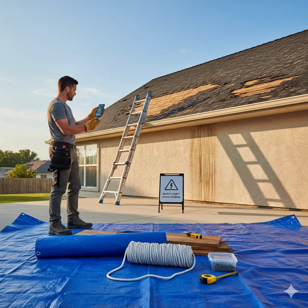 Essential Steps for Safely and Effectively Tarping Your Damaged Roof