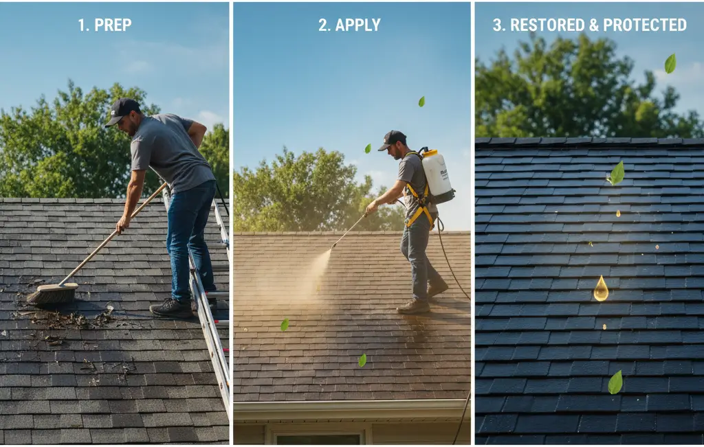 How roof maxx applied