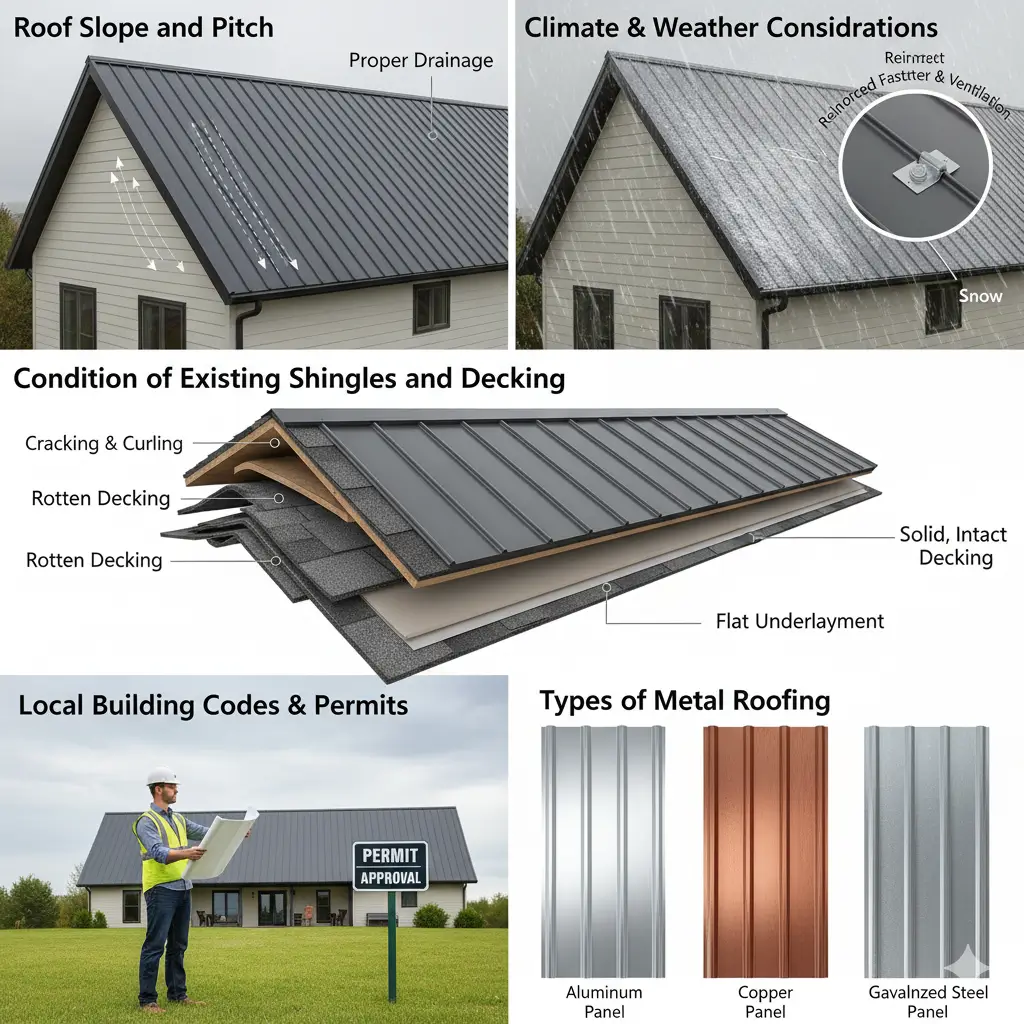Key Factors to Consider Before Installing a Metal Roof Over Shingles