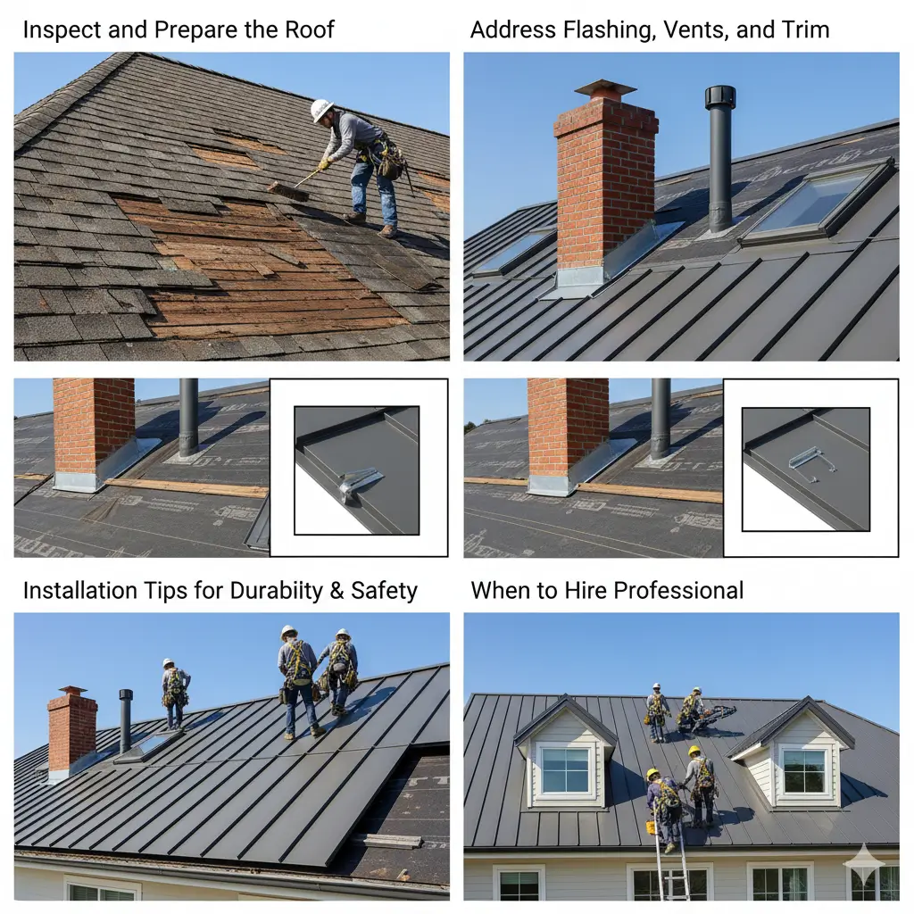 Step-by-Step Guide to Installing Metal Over Shingles