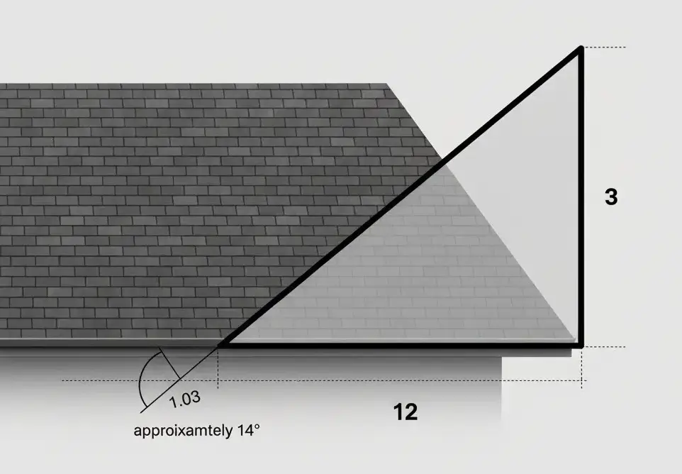 What Angle Is a 312 Roof Slope