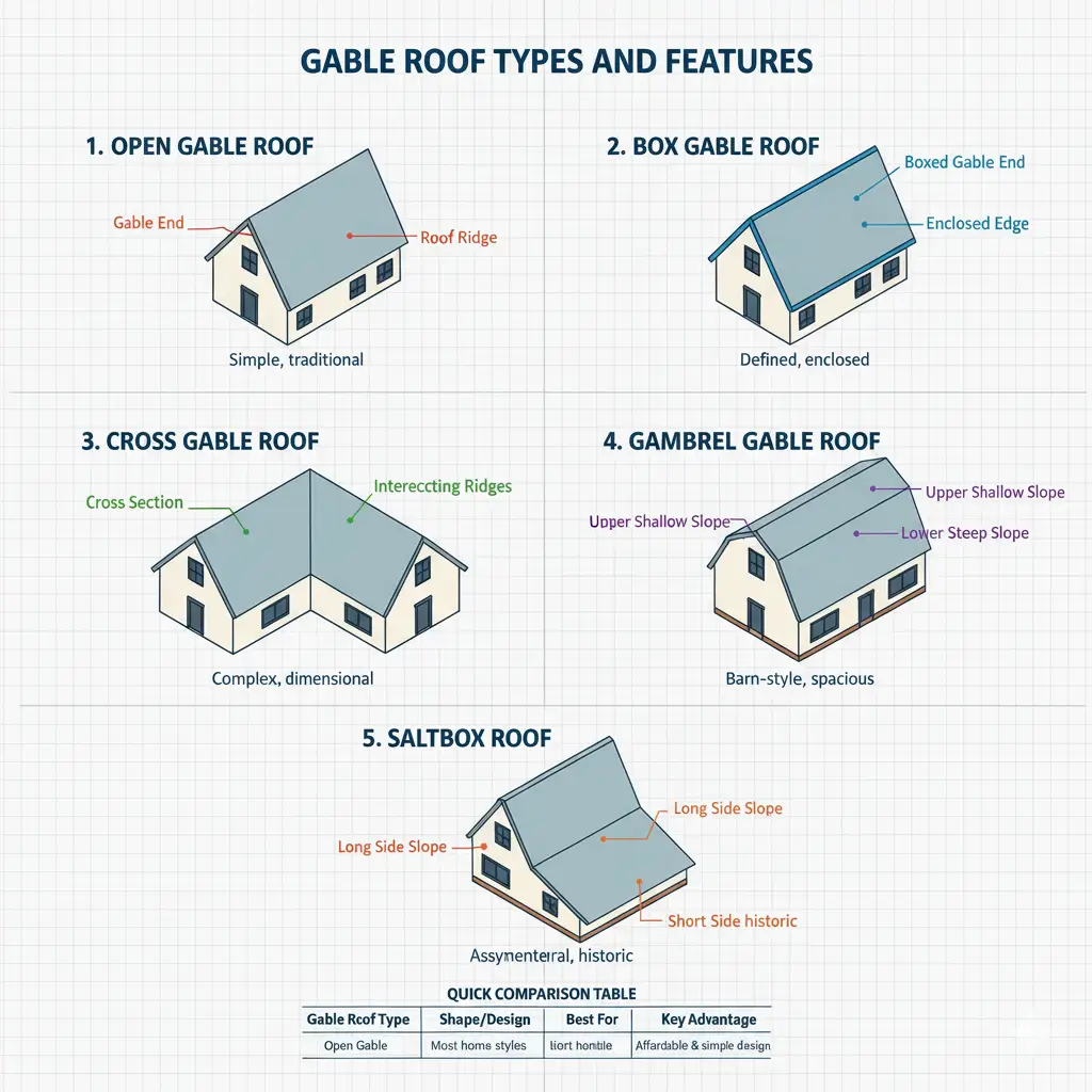 types of gable roof