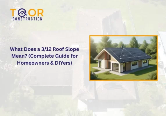 what does 3 12 roof slope mean