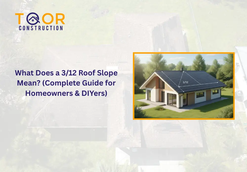 what does 3 12 roof slope mean